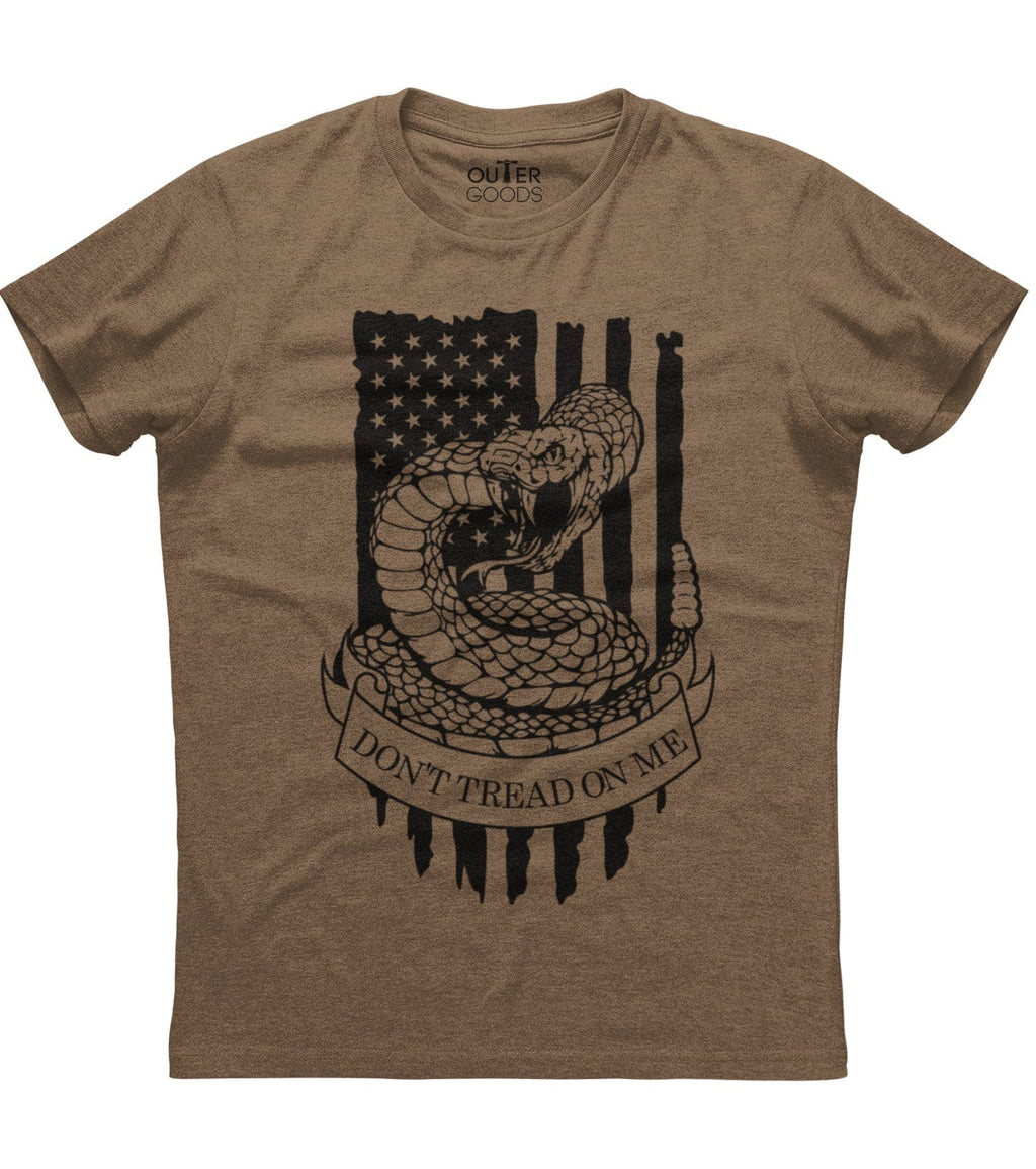 Don't Tread On Me Gadsen Flag American Flag Patriotic T-Shirt (O)