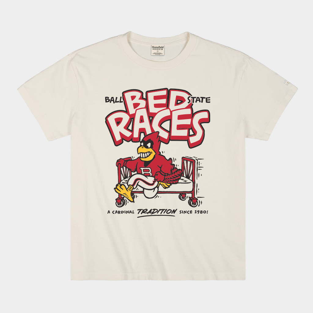 Ball State Bed Races Vintage Heavyweight Tee
