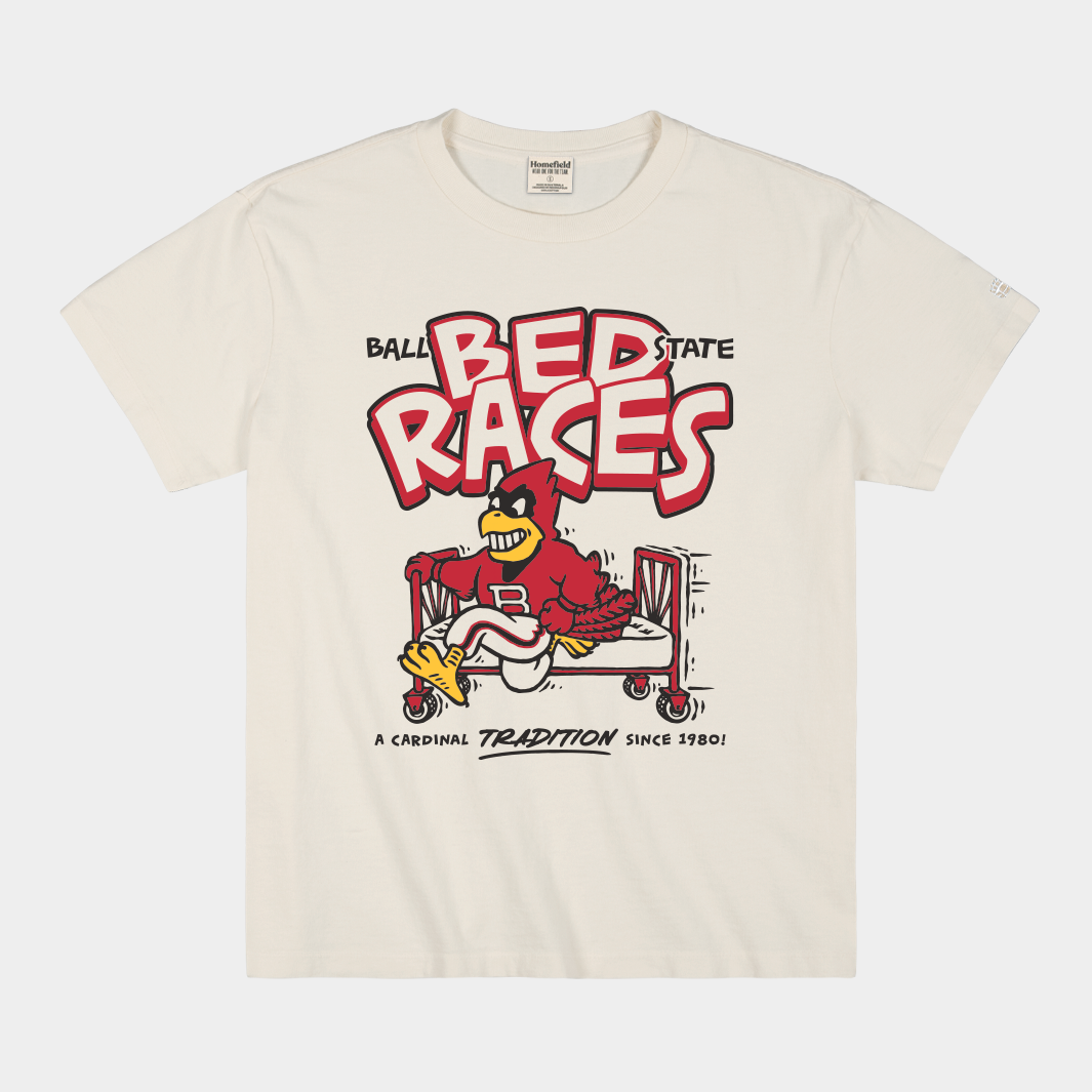 Ball State Bed Races Vintage Heavyweight Tee