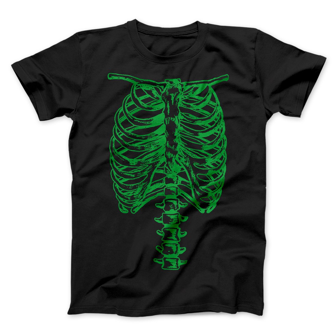 Green Spinal Skeleton Funny Movie Men/Unisex T-Shirt