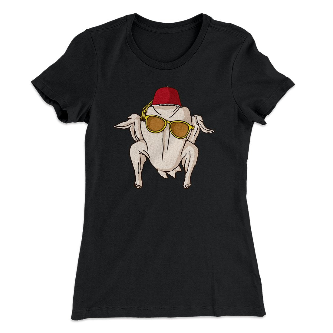 Monica Turkey Head Funny Thanksgiving Women's T-Shirt