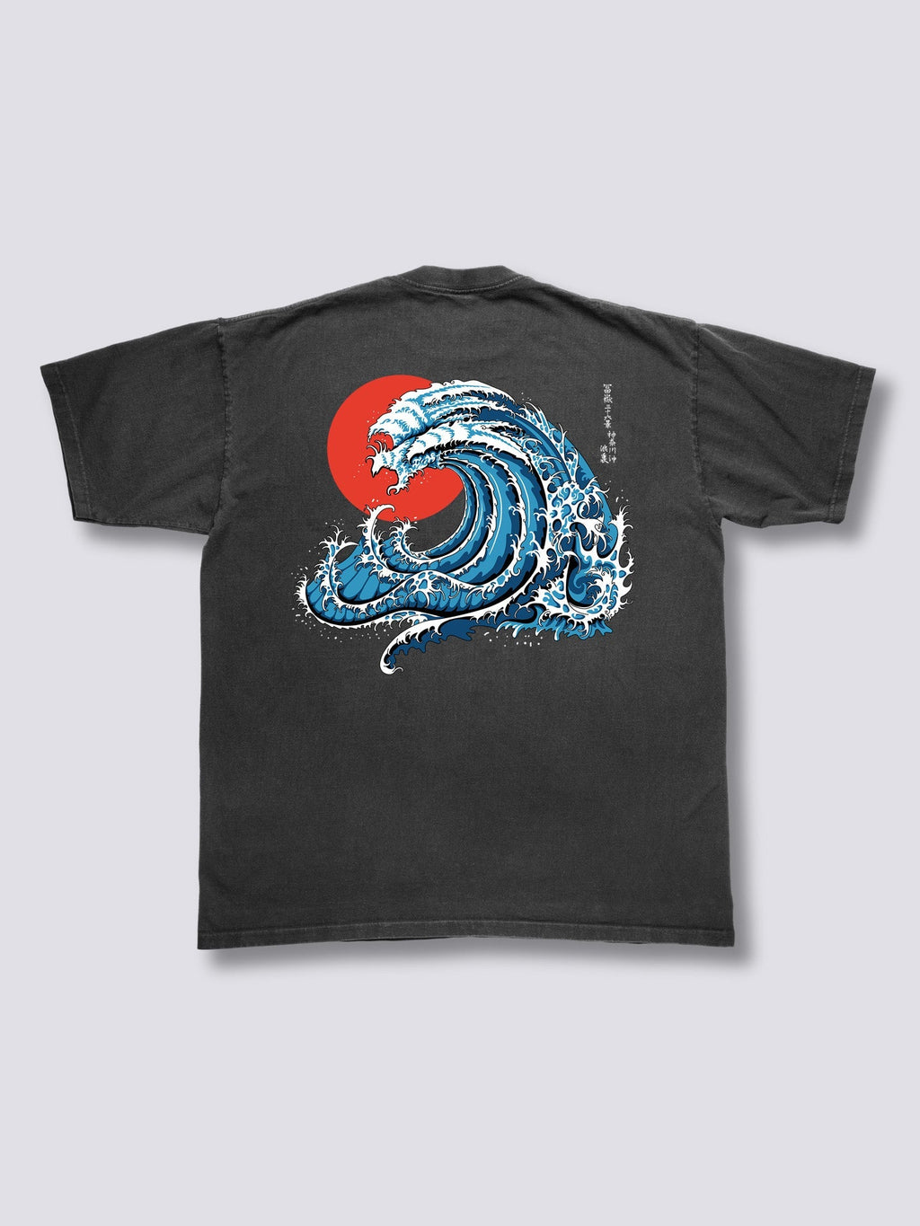Wavy Phoenix Back Vintage T-Shirt