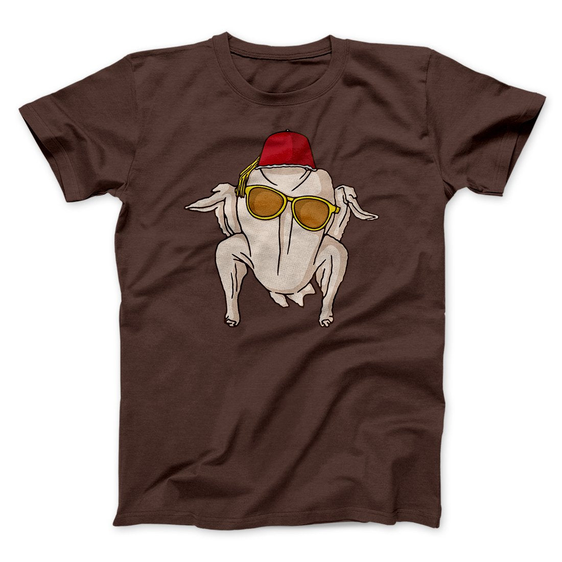 Monica Turkey Head Funny Thanksgiving Men/Unisex T-Shirt