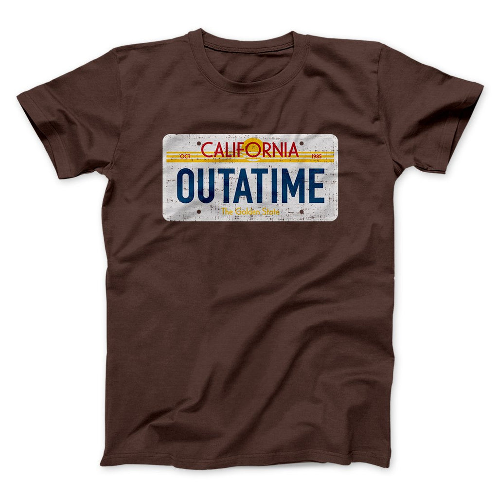 Outatime License Plate Funny Movie Men/Unisex T-Shirt