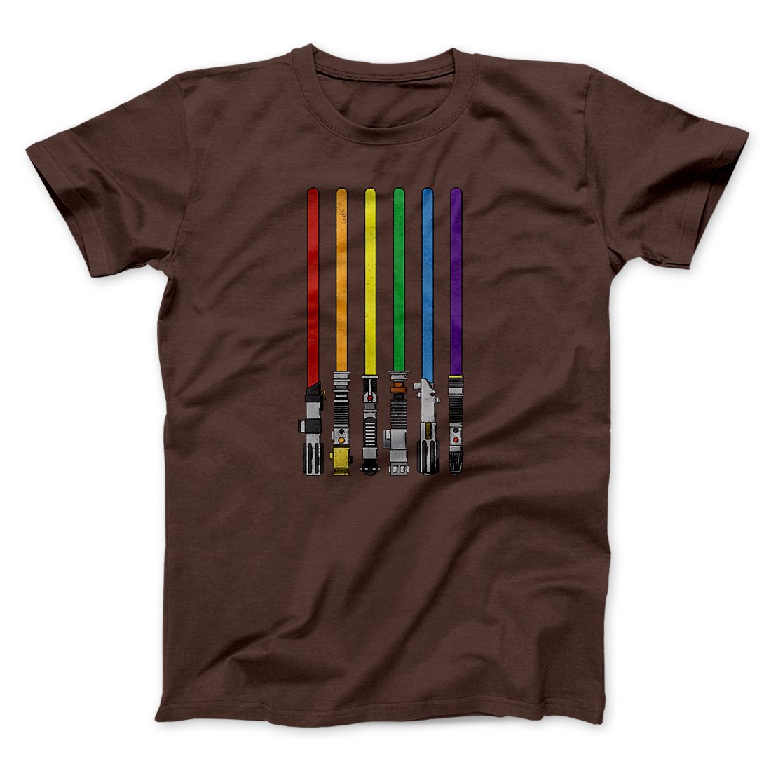 Lightsaber Color Rainbow Funny Movie Men/Unisex T-Shirt