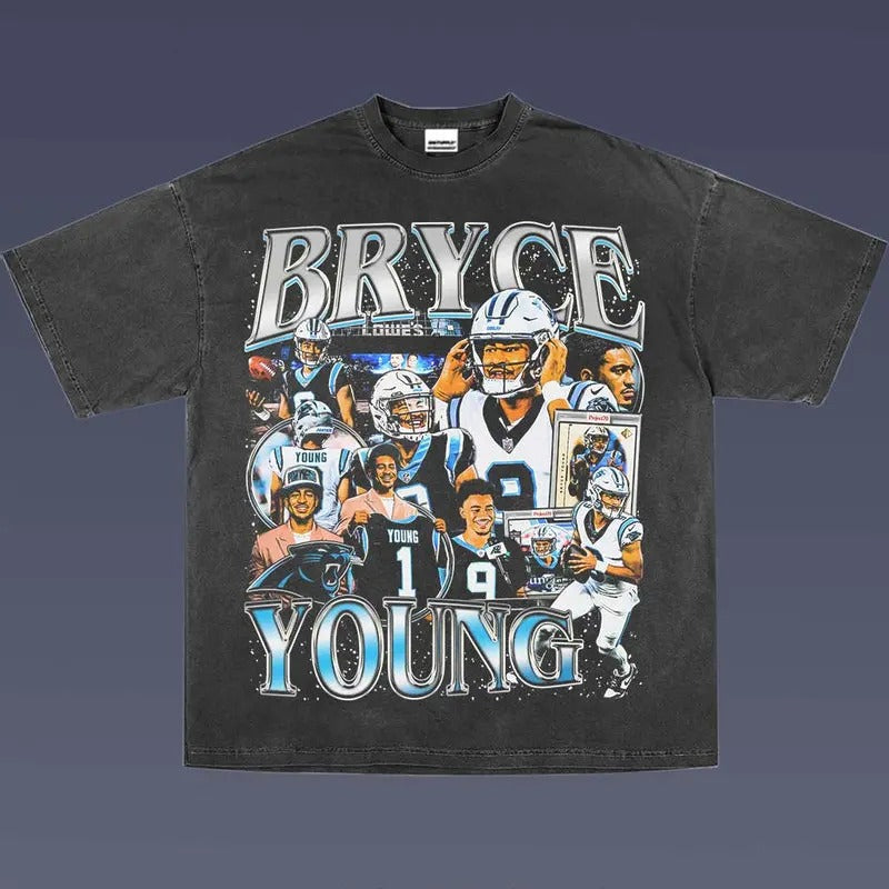 BRYCE YOUNG 1.0 VINTAGE TEE | AMERICAN FOOTBALL | GIFT FOR FAN