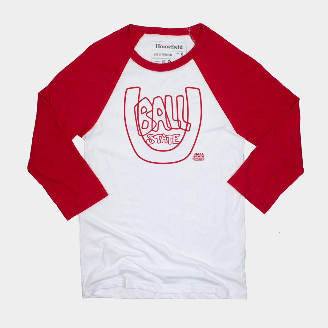 Iconic Vintage "Ball State U" Baseball Tee