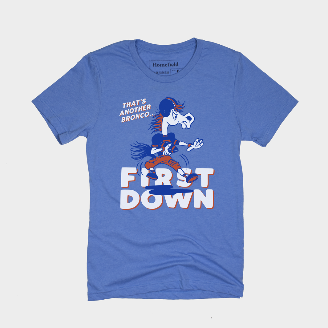 BSU Bronco First Down Vintage Tee
