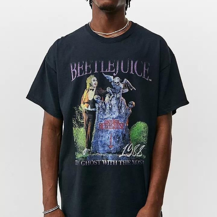 BeetleJuice Halloween 80s Movie Unisex Tee, Beetlejuice 1988 Movie shirt, Vintage Horror Beetlejuice Shirt