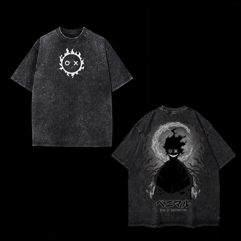 Benimaru | Fire Force ss3 Anime Tee | Heavy Oversized Acid-Washed Unisex Anime T-Shirt | Streetwear & Gym Style | Fire Force ss3 Anime Tee