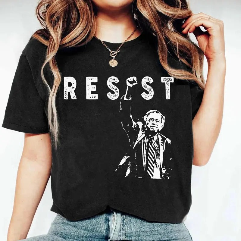 Bernie Sanders Resist Shirt, Bernie Mood Shirt, Fight Oligarchy Tour Shirt, Political Activism T-Shirt, Rage Against The Machine Shirt