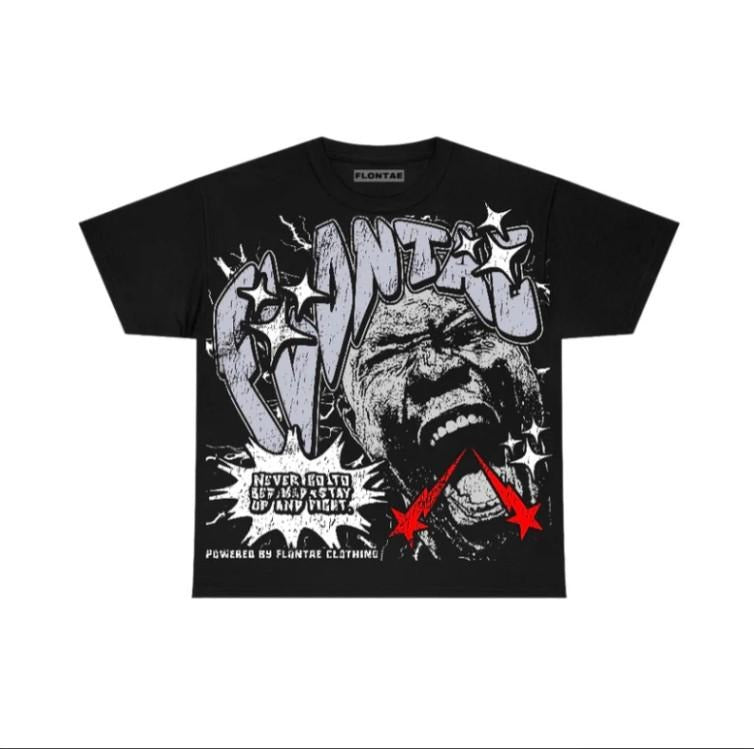 Black Cement 3s T-Shirt Never Quit Graphic Tee