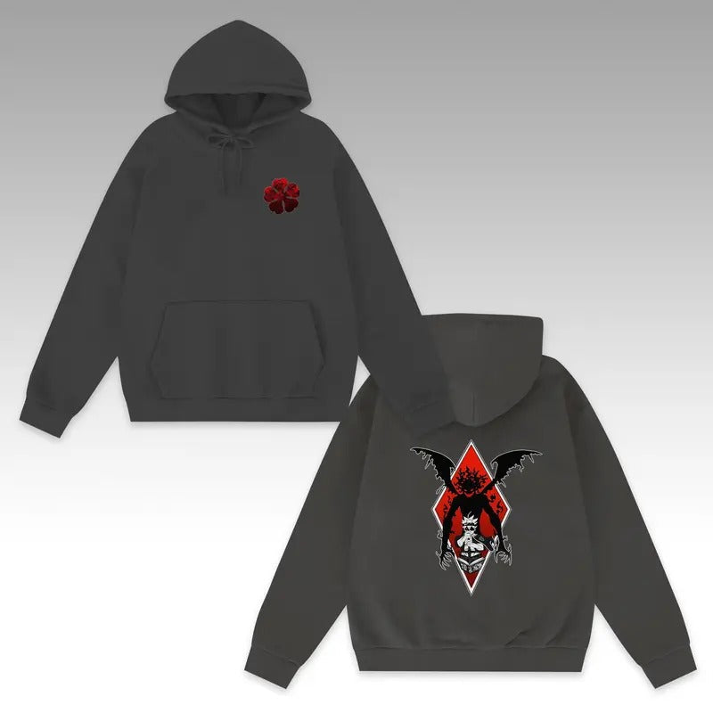 Black Clover Double-Sided Soft Cotton Tee - Ultimate Comfort for Black Clover Anime Lovers - Asta Black Clover Fan Gift Shirt