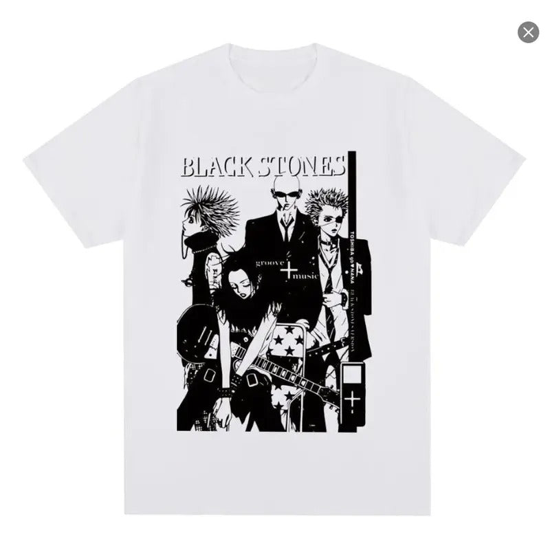 Black Stones T shirt Anime y2k 2000s Manga , Vintage unisex shirt