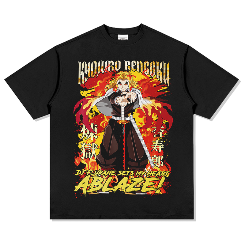 Kyoujurou Rengoku Set Your Heart Ablaze! "Anime" TEE