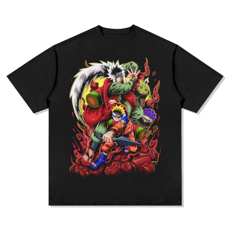 Jiraiya and Naruto "Anime TEE Style001