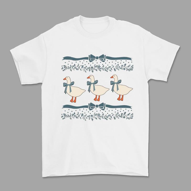 Blue Kitchen Goose T-Shirt for Men and Women - 100% Cotton, Classic Fit, Unisex Design, Comfortable Fit, Medium Size, Casual Style