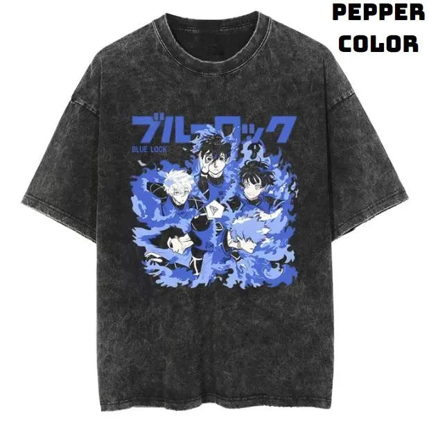 Blue Lock Vintage Tee, Blue Lock Shirt, Blue Lock Merch, Soccer, Football Team, Football,  Anime Shirt, Manga Shirt, Y2k Shirt, Anime Accessories, Vintage Graphic Tee , Unisex T-Shirt, Gift For Fan Top Menswear Streetwear Underwear Sweatshirt, Hoodie, Com