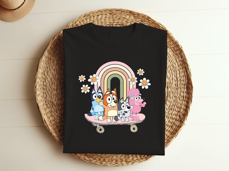 Bluey Tour Shirt, Bluey Family Shirt, Bluey Friends Sweatshirt, Bluey Cartoon Shirt, Bluey Birthday Party Shirt, Bluey Sweatshirt