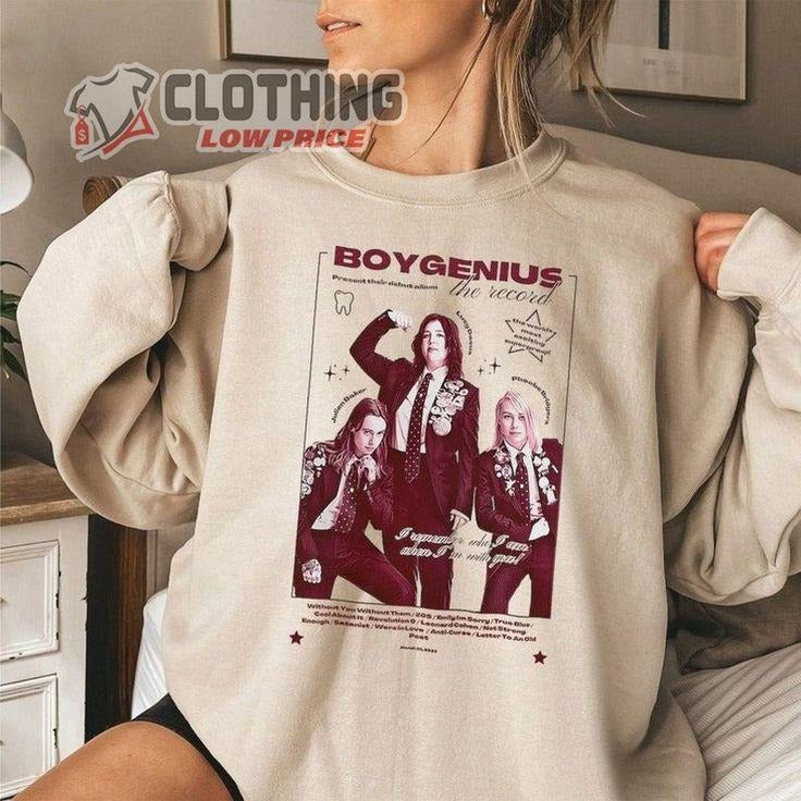 Boygenius Red Rocks Tour Sweatshirt - Band Merch, Ticketmaster Concert , Unisex Fan Apparel