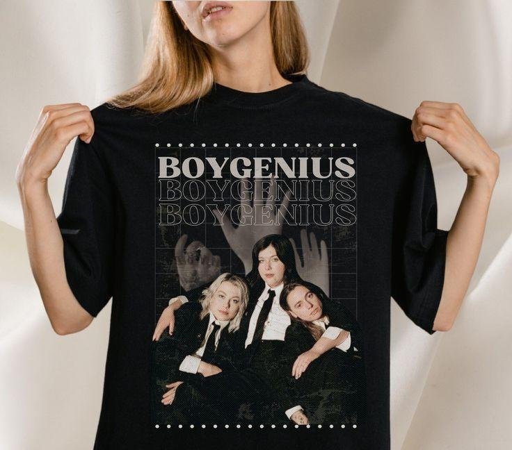 Boygenius T-Shirt - Vintage Indie Rock Music Tee, Retro Aesthetic, Unisex Graphic Shirt, Phoebe Bridgers, Lucy Dacus, Julien Baker