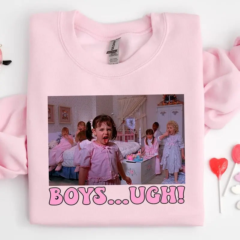 Boys... Ugh! T-Shirt, Boys... Ugh! T-Shirt, Funny Valentines Day Tee,Retro Valentine Shirt, Valentines Gift, Take Me Back To The 90's Shirt