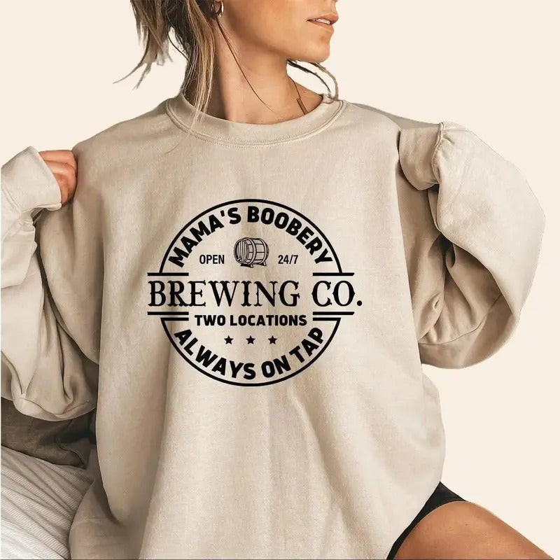 Breastfeeding Sweatshirt,Mamas Boobery Sweatshirt,Nursing Sweatshirt,New Mom Gift,Baby Shower Gift,Funny Mom Sweatshirt,Breastfeeding gift