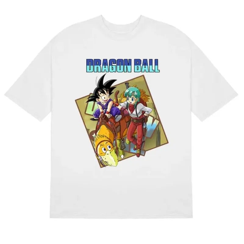 Bulma and Goku Dragon Ball Z T-Shirt, Classic Adventure Design, Dragon Ball Z Clothing For Fen, Anime Shirt, As Gift, Top Menswear Underwear Tshirt Sweatshirt, Hoodie, Comfort Colors