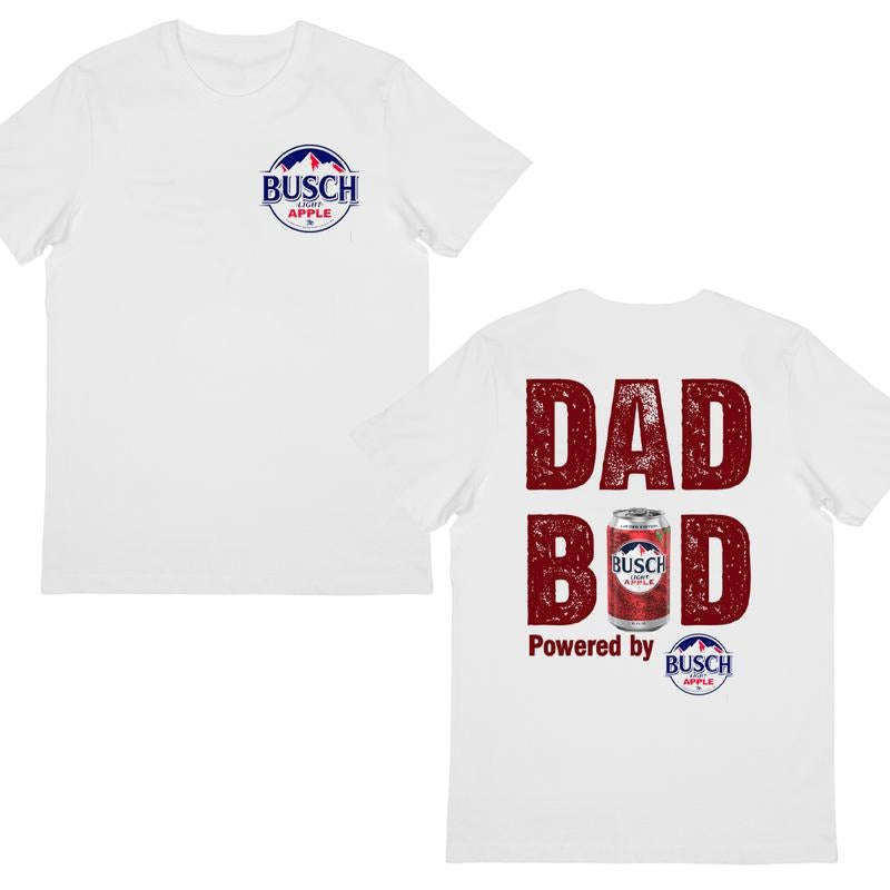 Bush Apple T-Shirt, Dad Vibe Graphic, Fun Gifts, Perfect for Fathers or Soda Lovers.