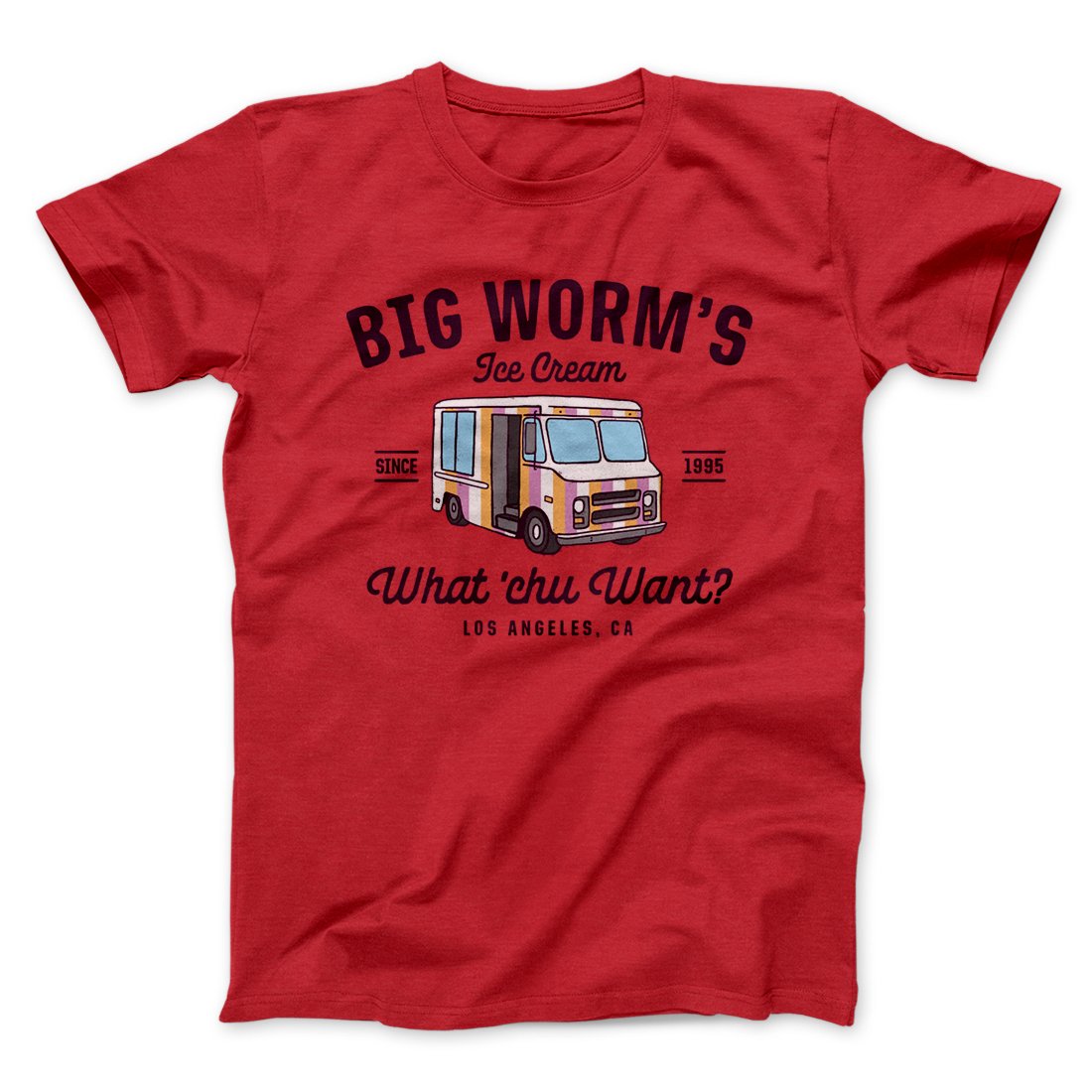 Big Worm's Ice Cream Funny Movie Men/Unisex T-Shirt