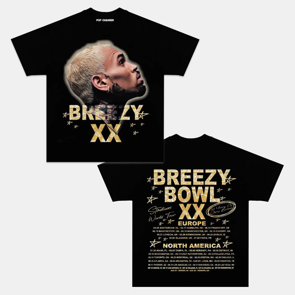 CHRIS BROWN 2025 TOUR TEE Style001