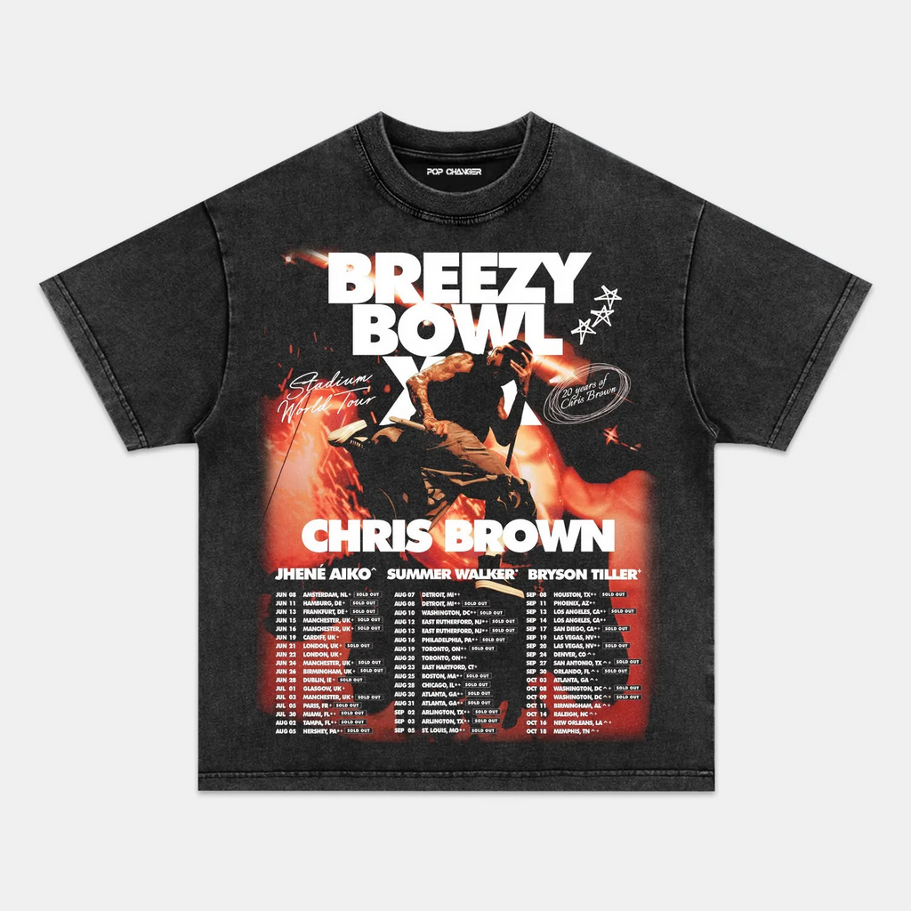 CHRIS BROWN TOUR 2025 TEE
