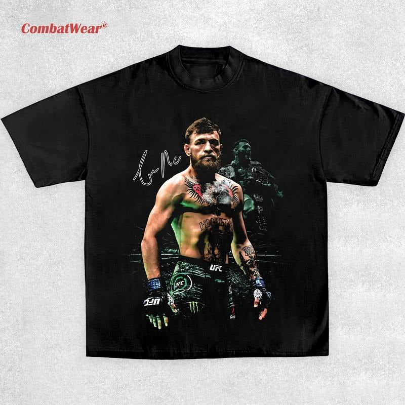 CONOR MCGREGOR TEE , Boxing T-shirt, Fighter Tee, Boxer Shirt, Sports Shirt, Boxing Merch, Vintage Boxing Tee, Graphic Boxing Champ T-Shirt