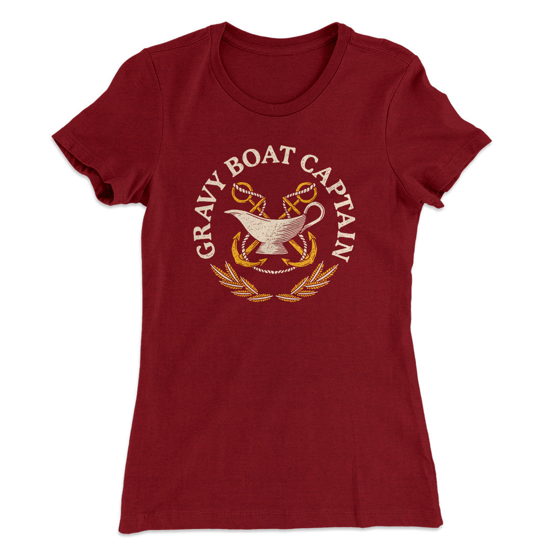 Gravy Boat Captain Funny Thanksgiving Women's T-Shirt
