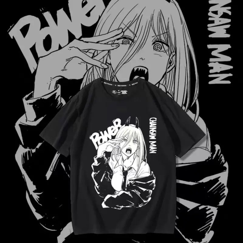 Chainsaw Man Power Anime T-shirt| Chainsaw man Anime Tshirt