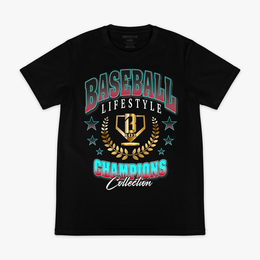 Champions Logo Tee - Black