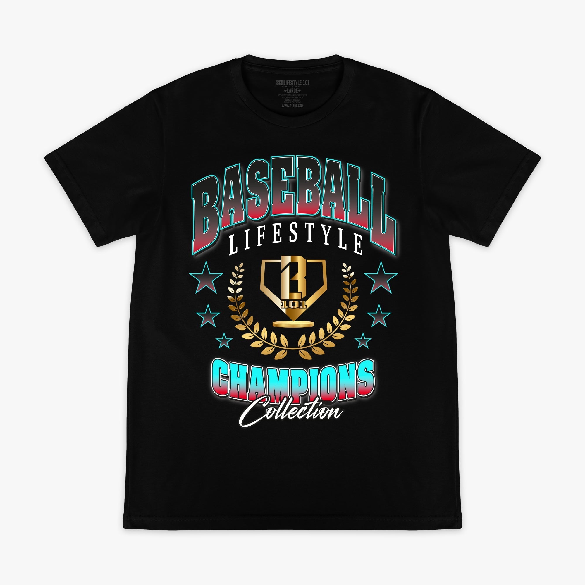 Champions Logo Tee - Black