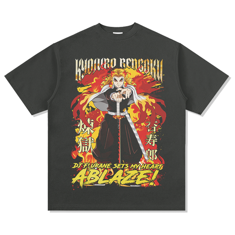 Kyoujurou Rengoku Set Your Heart Ablaze! "Anime" TEE