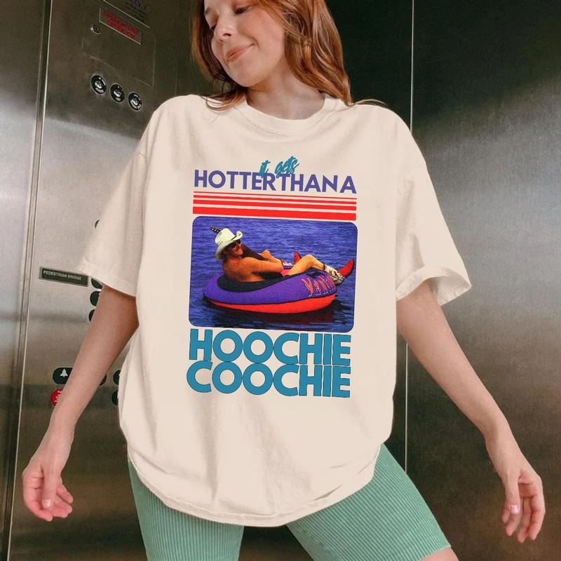 Chattahoocheee Alan Jacksonn Tshirt, Country Song Summer Shirt, It Gets Hotter Than A Yonder Southern Unisex Short Sleeve Tee, Graphic Round Neck Tee