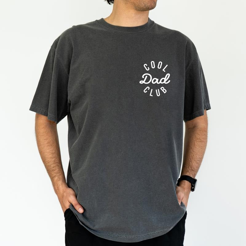 ChicCotton Cool Dads Club Comfort Colors Graphic Tee, Cool Dad T-shirt, Girl Dad Shirt, Boy Daddy Men Tee, Father's Day Gifs, Gift For Dad
