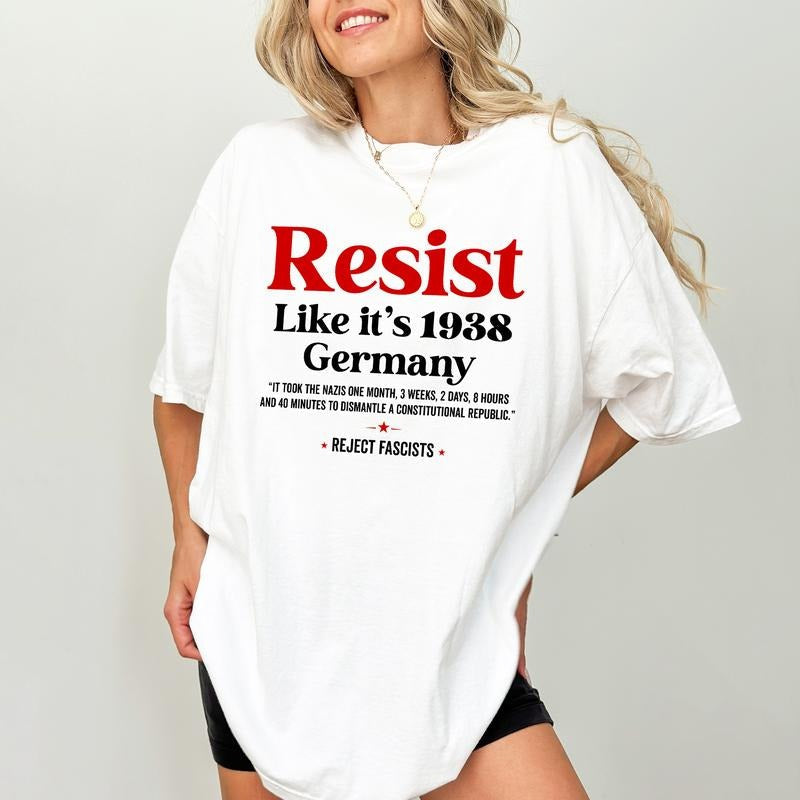 ChicCotton Resist Comfort Colors Shirt, Feminist T-shirt, Liberal Graphic Tee, Freedom Clothing, Women Empowerment Outfits, Equality Shirt