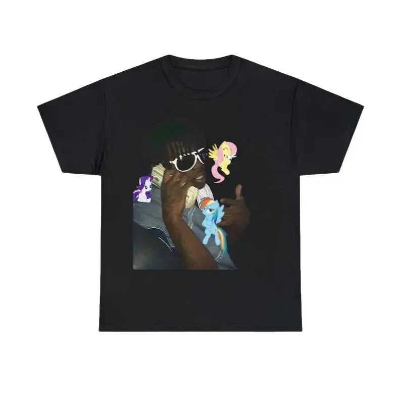 Chief Keef Tee Hiphop Rap Vintage Y2K Unisex Heavy Cotton Graphic Tee Shirt Opium Drill Streetwear Fashion Underground Cool Punk