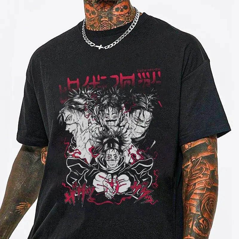 Choso graphic style t-shirt, Sweatshirt, Hoodie, Jujustu Kaisen Characters Anime T-shirt, Satoru shirt, Yuji shirt, Anime lover sweatshirt hoodie, Gift for him, gift for Friends, Birthday gift Cotton Menswear Plain