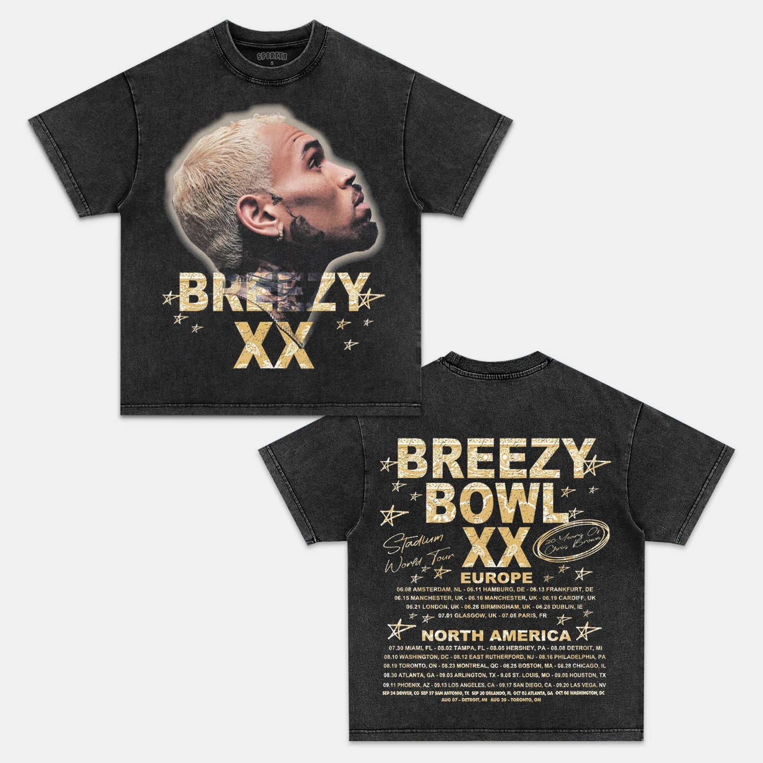 CHRIS BROWN 2025 TOUR TEE