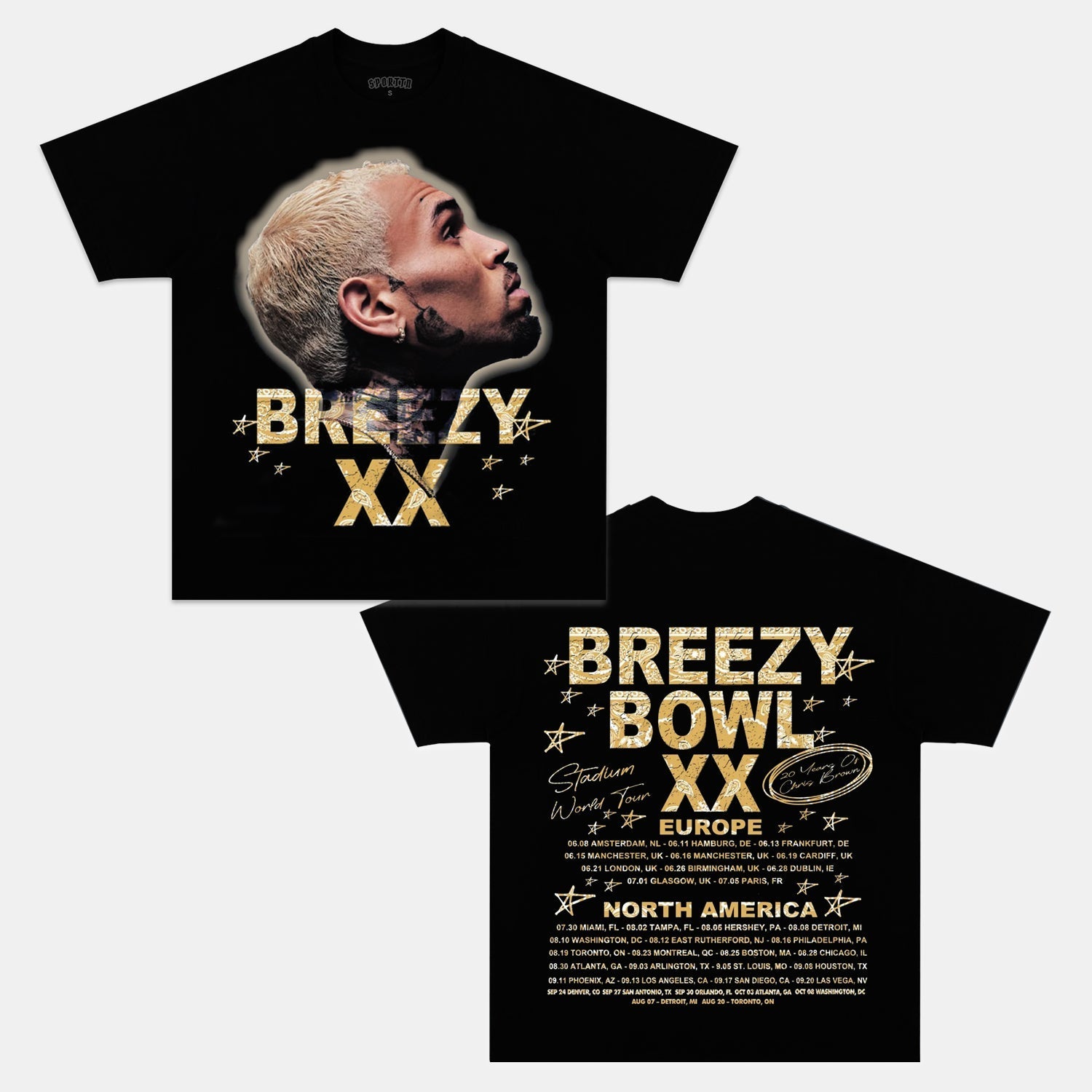 CHRIS BROWN 2025 TOUR TEE