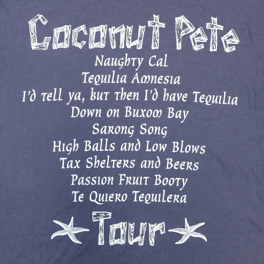 Coconut Pete Tour 1978 Vintage Navy T-shirt