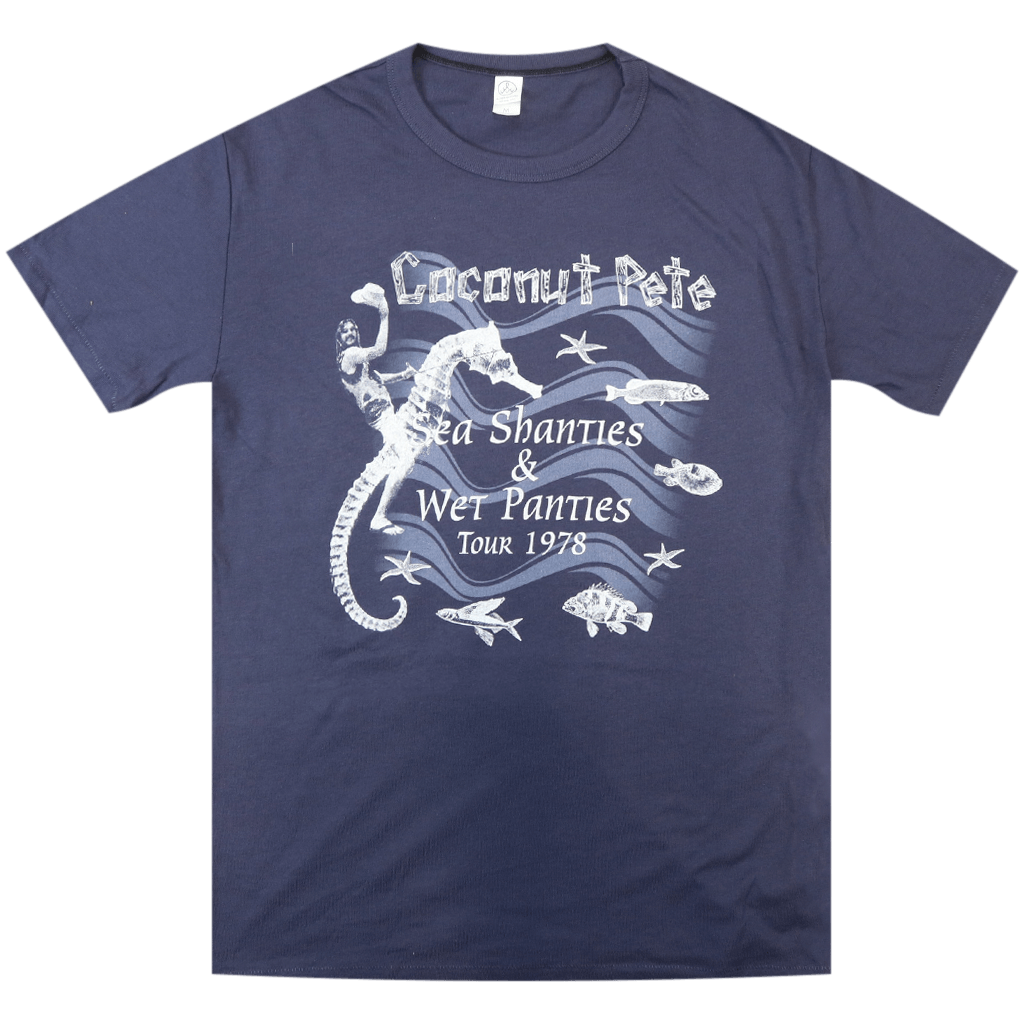 Coconut Pete Tour 1978 Vintage Navy T-shirt