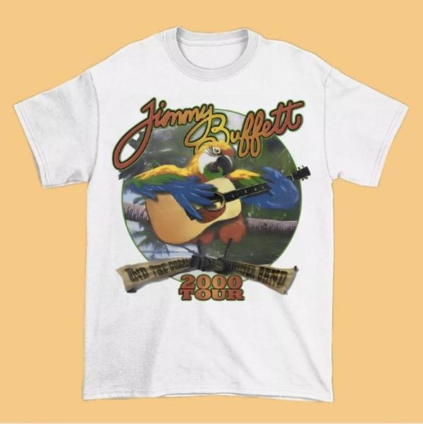 Collection Jimmy Buffett 2000 Tour Short Sleeve All Size T-shirt