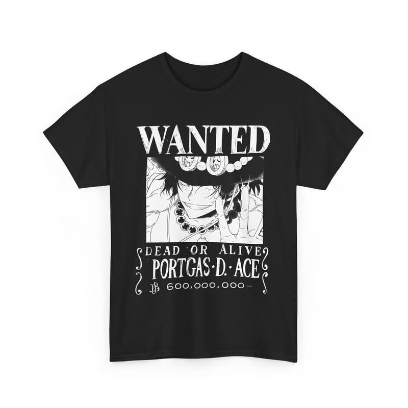 Comfort Colors Wanted Poster Portgas D. Ace T-Shirt, Anime Tshirt