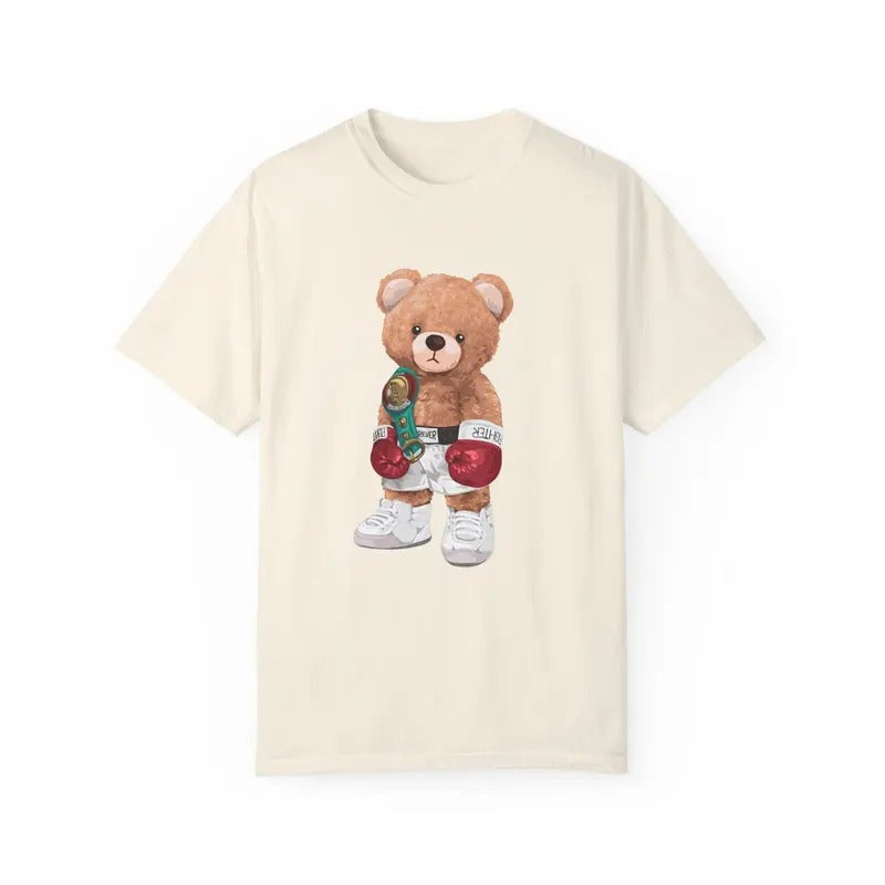 Comfort Colors Boxing Teddy Bear Shirt, American Professional Boxer Tee, Funny Bear Shirt, Canelo Boxing Bear T Shirt